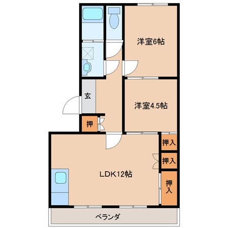 マイハウス6号の物件間取画像